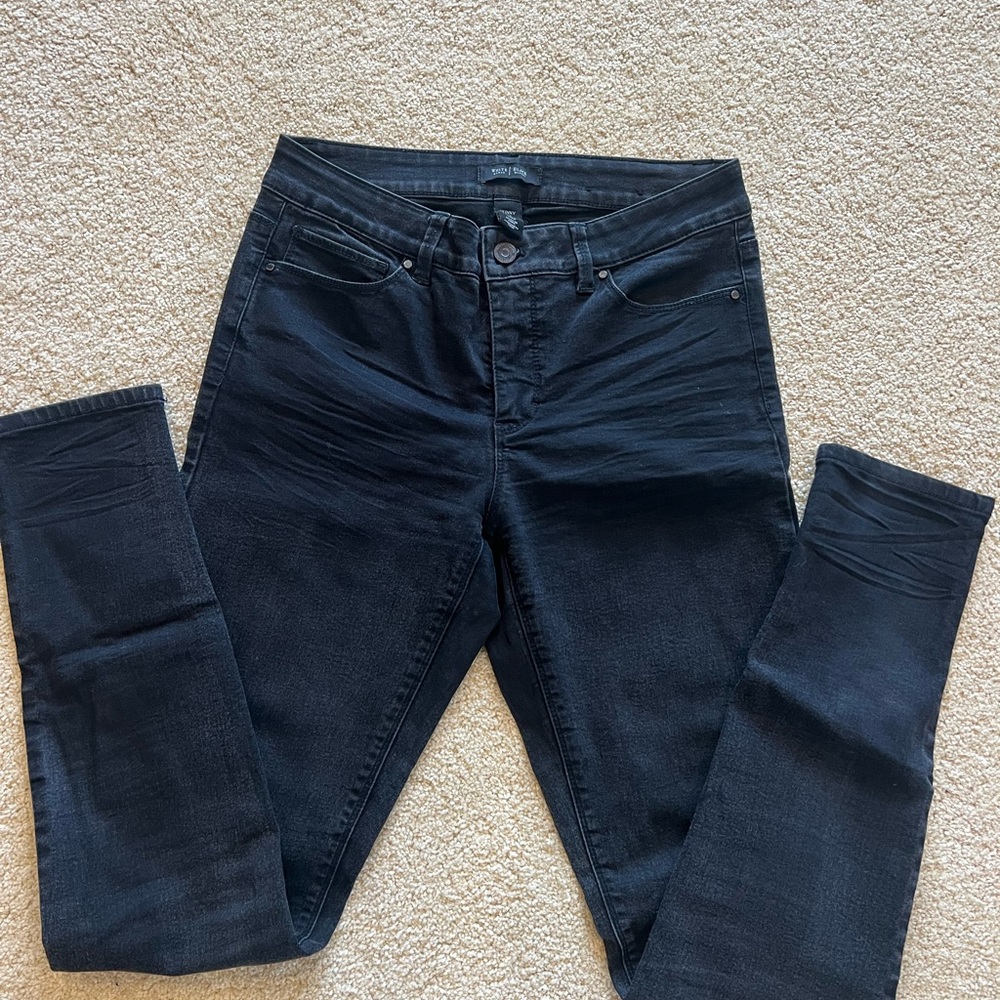 White House Black Market Black Stretch Skinny Leg Jeans